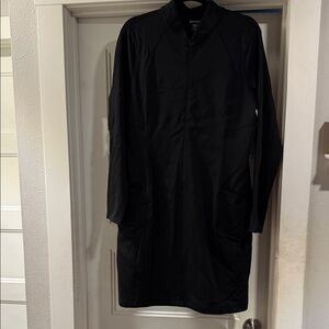 Athleta Black Long Sleeve Dress
